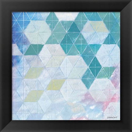 Framed Disappearing Triangles Print