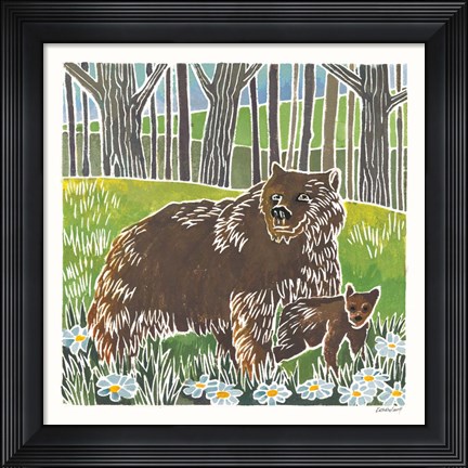 Framed Wild Woodland III Print