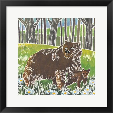 Framed Wild Woodland III Print