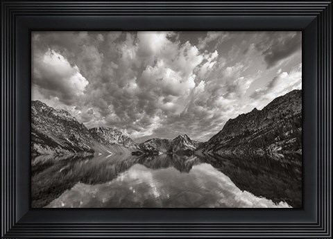 Framed Sawtooth Lake Reflection I Print