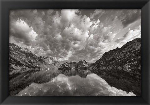 Framed Sawtooth Lake Reflection I Print