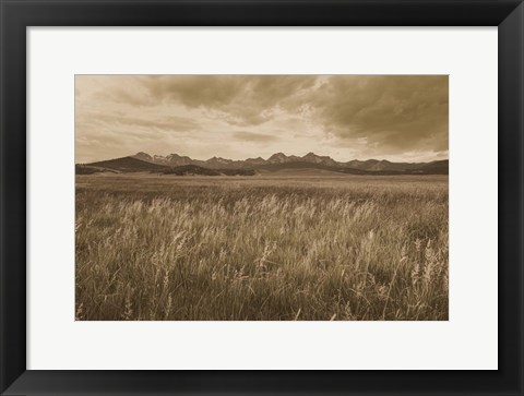 Framed Sawtooth Mountains Idaho II Dark Print