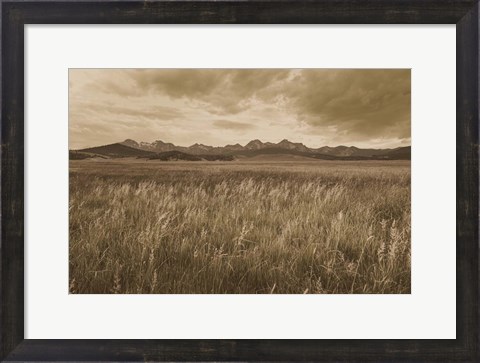 Framed Sawtooth Mountains Idaho II Dark Print