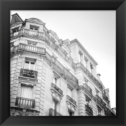 Framed Paris Moments II BW Print