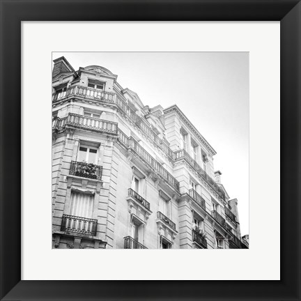 Framed Paris Moments II BW Print