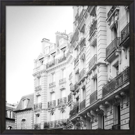 Framed Paris Moments III BW Print