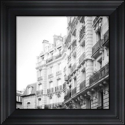 Framed Paris Moments III BW Print