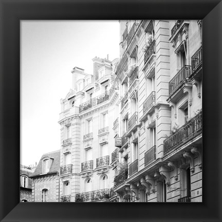 Framed Paris Moments III BW Print