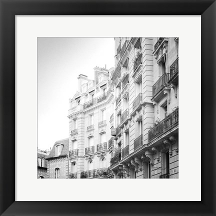 Framed Paris Moments III BW Print