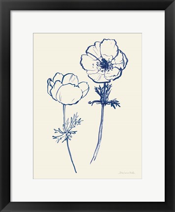 Framed Ink Anemones II Print