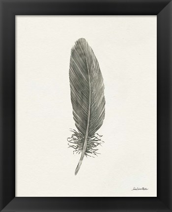 Framed Springtime Feather II Print