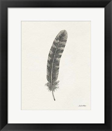 Framed Springtime Feather I Print