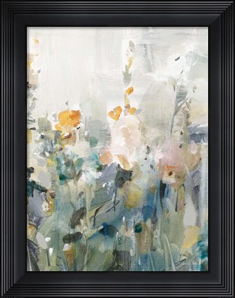 Framed Rustic Garden Neutral III Print