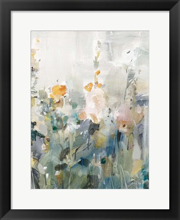 Framed Rustic Garden Neutral III Print