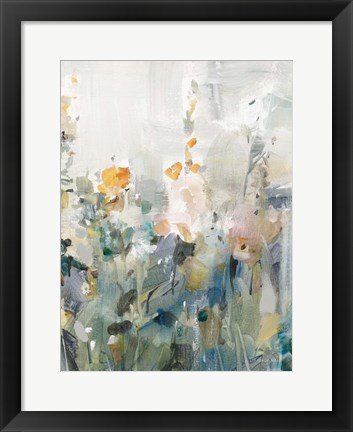 Framed Rustic Garden Neutral III Print