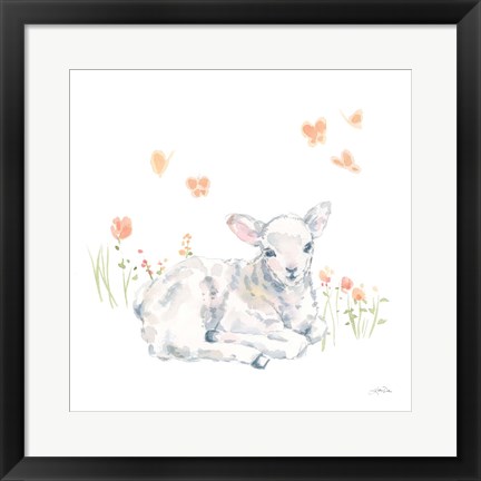 Framed Spring Lambs III Print