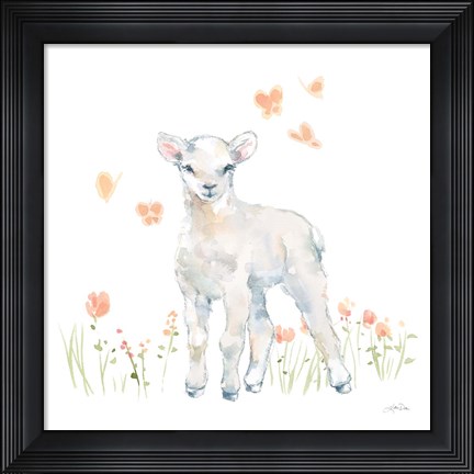 Framed Spring Lambs II Print