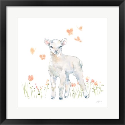 Framed Spring Lambs II Print