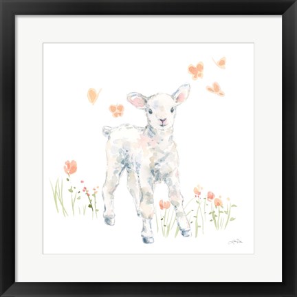 Framed Spring Lambs I Print