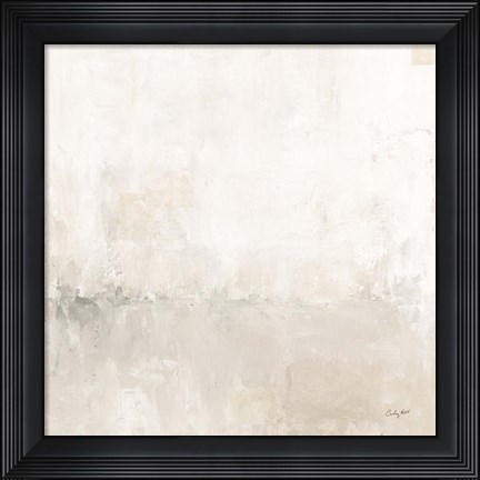 Framed Light Gray Morning Light Crop Print