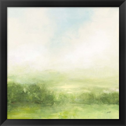 Framed Fields of Green I Print