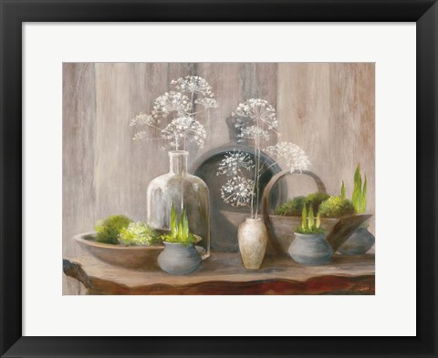 Framed Rustic Elegance I Print