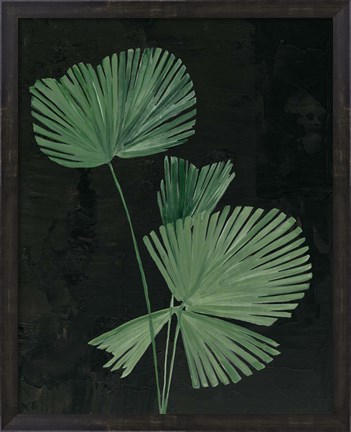 Framed Palm Botanical III Black Print