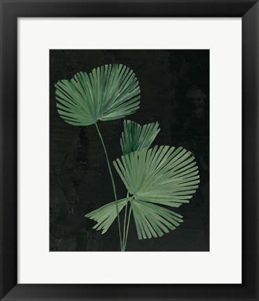 Framed Palm Botanical III Black Print