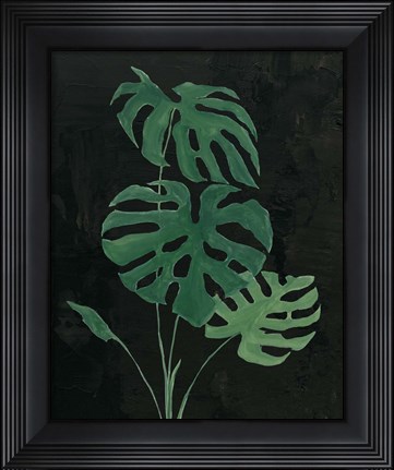 Framed Palm Botanical I Black Print