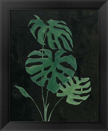 Framed Palm Botanical I Black Print