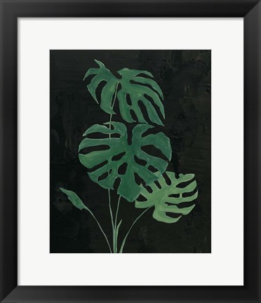 Framed Palm Botanical I Black Print