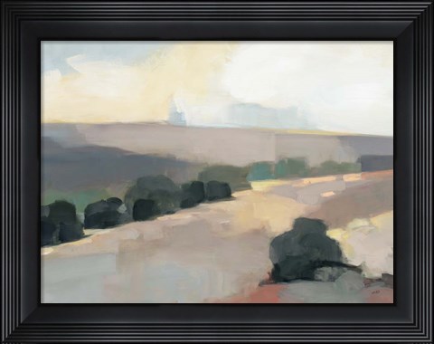 Framed Light in the Valley Gray Print