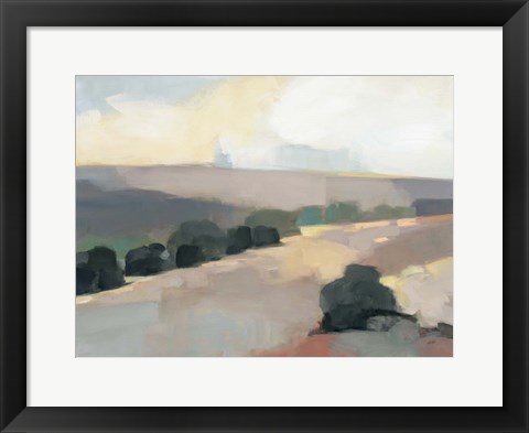 Framed Light in the Valley Gray Print