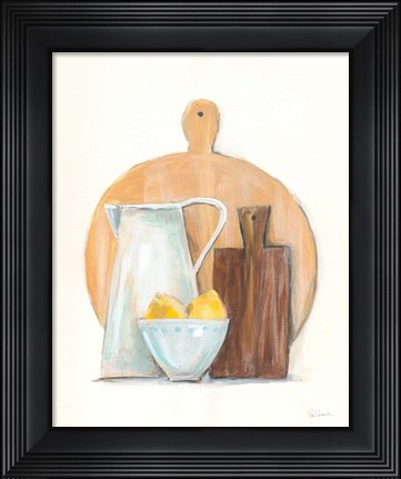 Framed Marnies Kitchen I Print