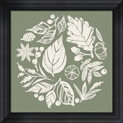 Framed Autumn Tones X Print