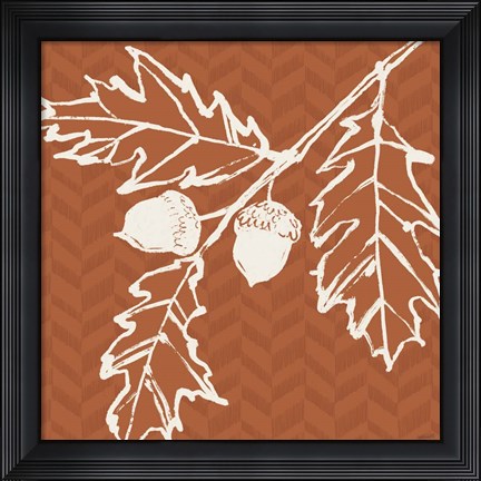 Framed Autumn Tones V Print
