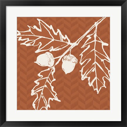 Framed Autumn Tones V Print