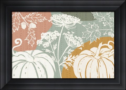 Framed Autumn Tones I Print