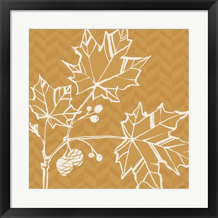 Framed Autumn Tones IV Print