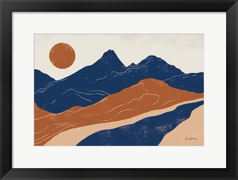 Framed Colorful Peru Trails Print