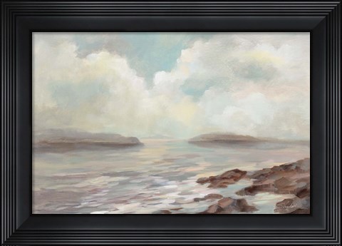 Framed Distant Island Print