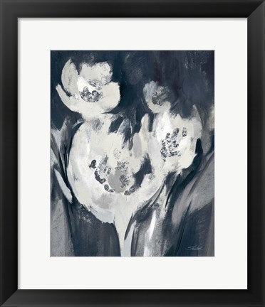 Framed White Fairy Tale Floral II Print