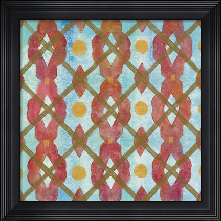 Framed Boho Lattice III Print