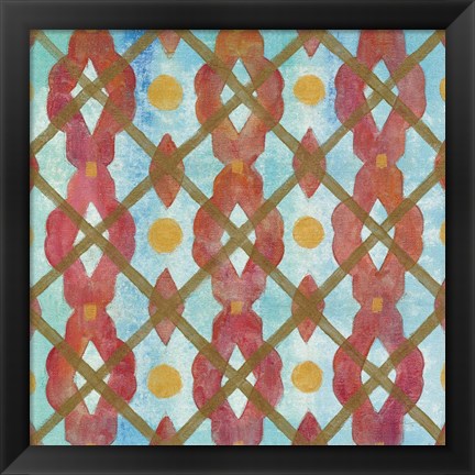 Framed Boho Lattice III Print