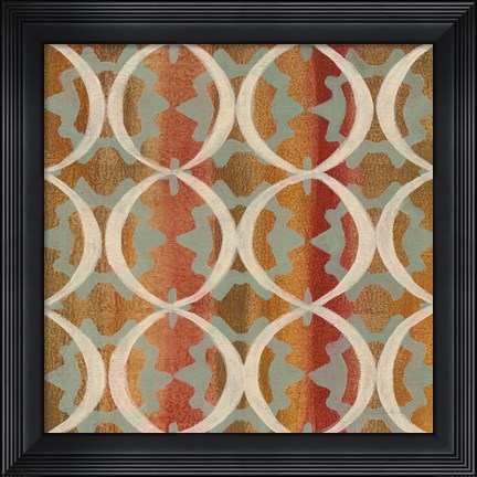 Framed Boho Lattice I Print