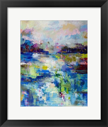 Framed Abstract Evening Print