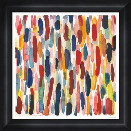 Framed Colorful Patterns IX Print