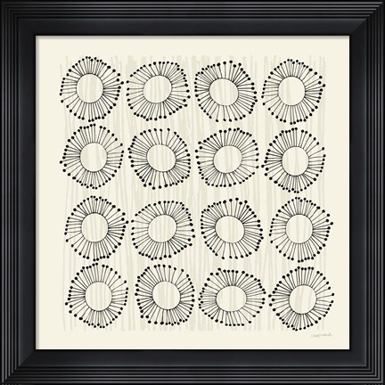 Framed Main Street Twirled Monochrome Print