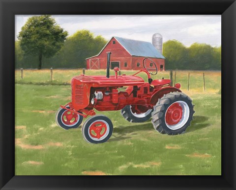 Framed Vintage Tractor Print