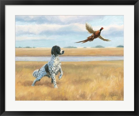 Framed On Point by the River Print